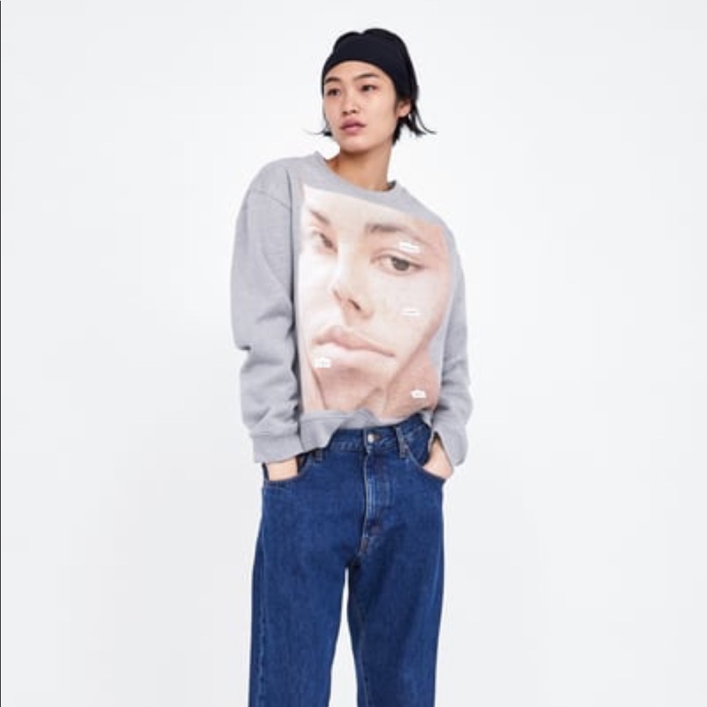 Zara Current New Face Sweatshirt